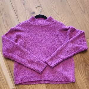 Sanctuary Women's Purple Textured Turtleneck Sweater